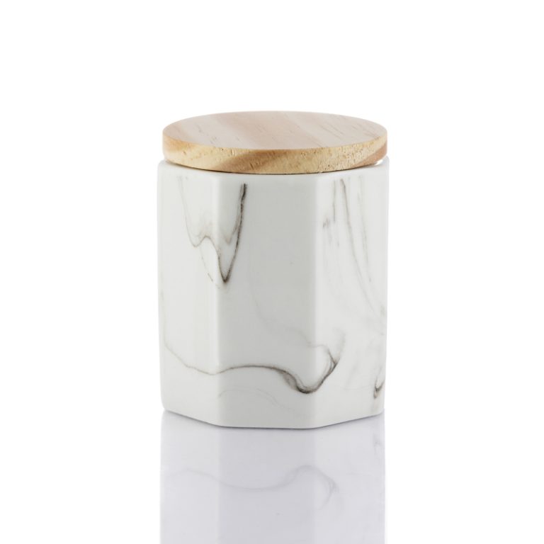 Prism Veil Ceramic Candle | Clean Floral-Woody – iColor OEM Hexagonal Ceramic Vessel