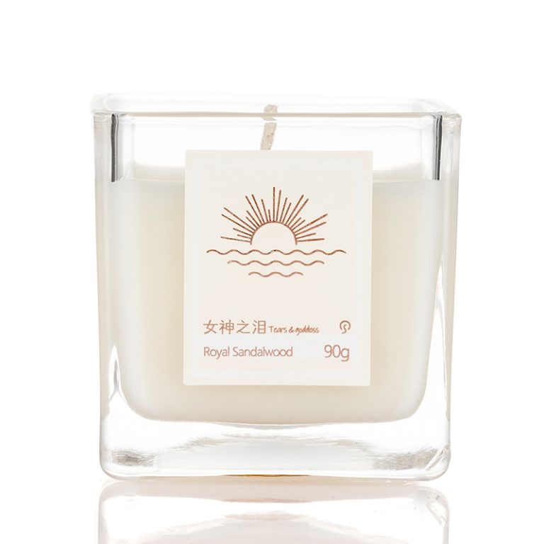 Tears of Goddess Candle | Royal Sandalwood – iColor OEM Square Glass Scented Candle