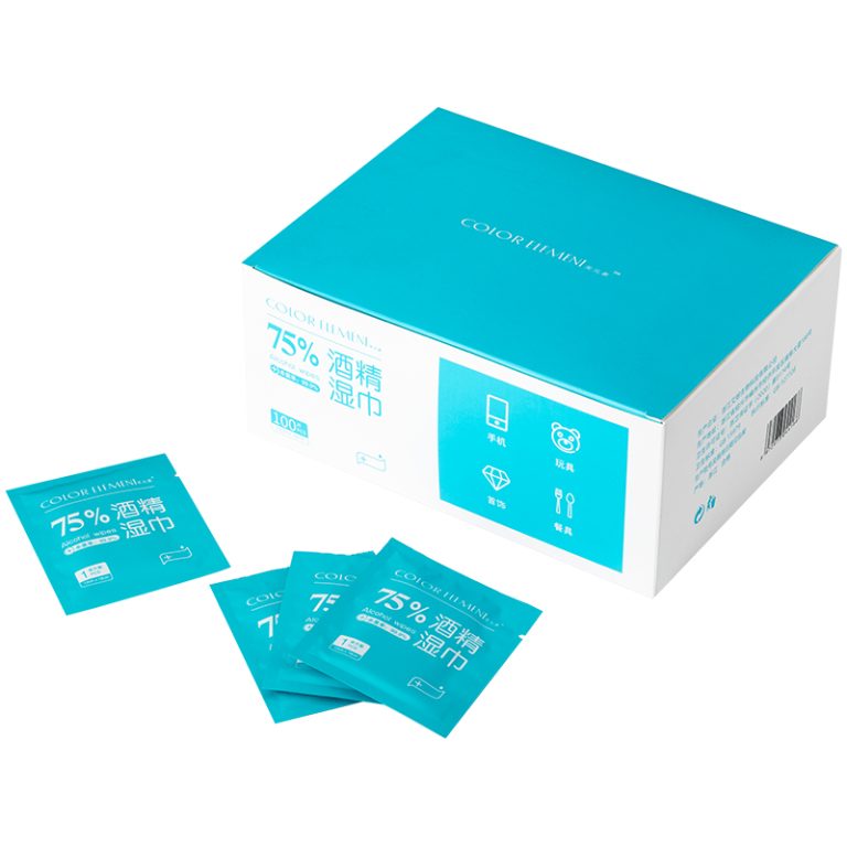 OEM 75% Alcohol Wipes | 99.9% Sterilization | Portable Single Packs | iColor