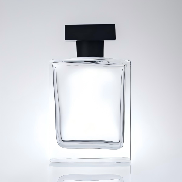 100ml Custom Perfume Bottle with Black Cushion-shaped Top | iColor | OEM Design, Mold & Produce