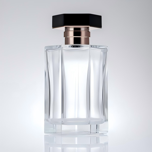 100ml Custom Perfume Bottle with Black Decorative Design | iColor | OEM Design, Mold & Produce