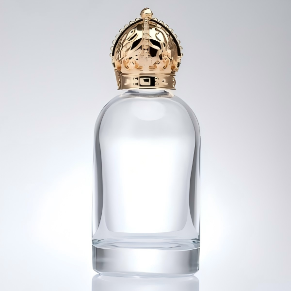 100ml Custom Perfume Bottle with Carved Golden Crown | iColor | OEM Design, Mold & Produce