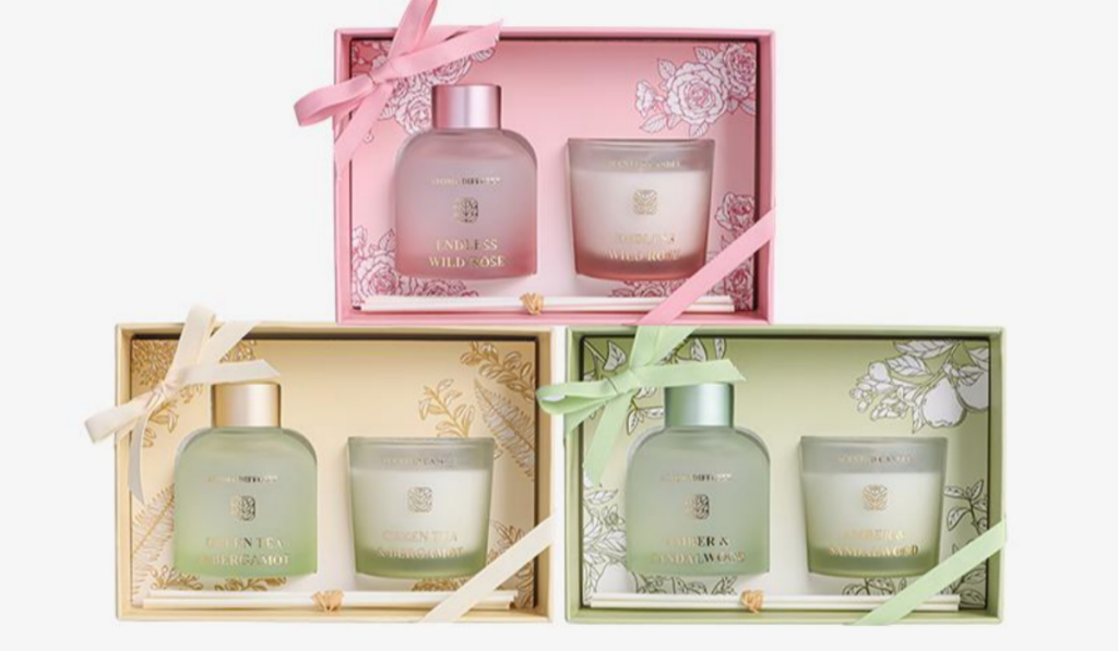 iColor Spring Whisper Diffuser & Candle Gift Set1