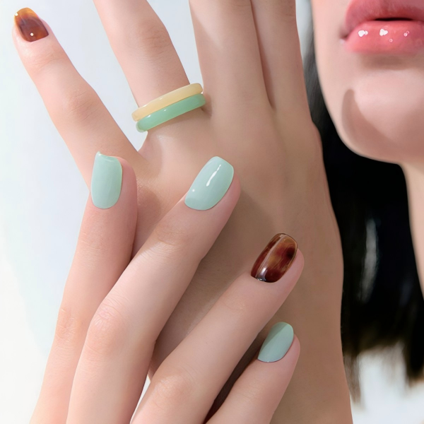 Smudge Textured Press On Nails | Custom OEM/ODM Manufacturer iColor