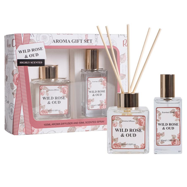 Wild Rose & Oud Aroma Gift Set | Custom OEM Service by iColor